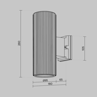 Настенный светильник (бра) Outdoor O419WL-02W