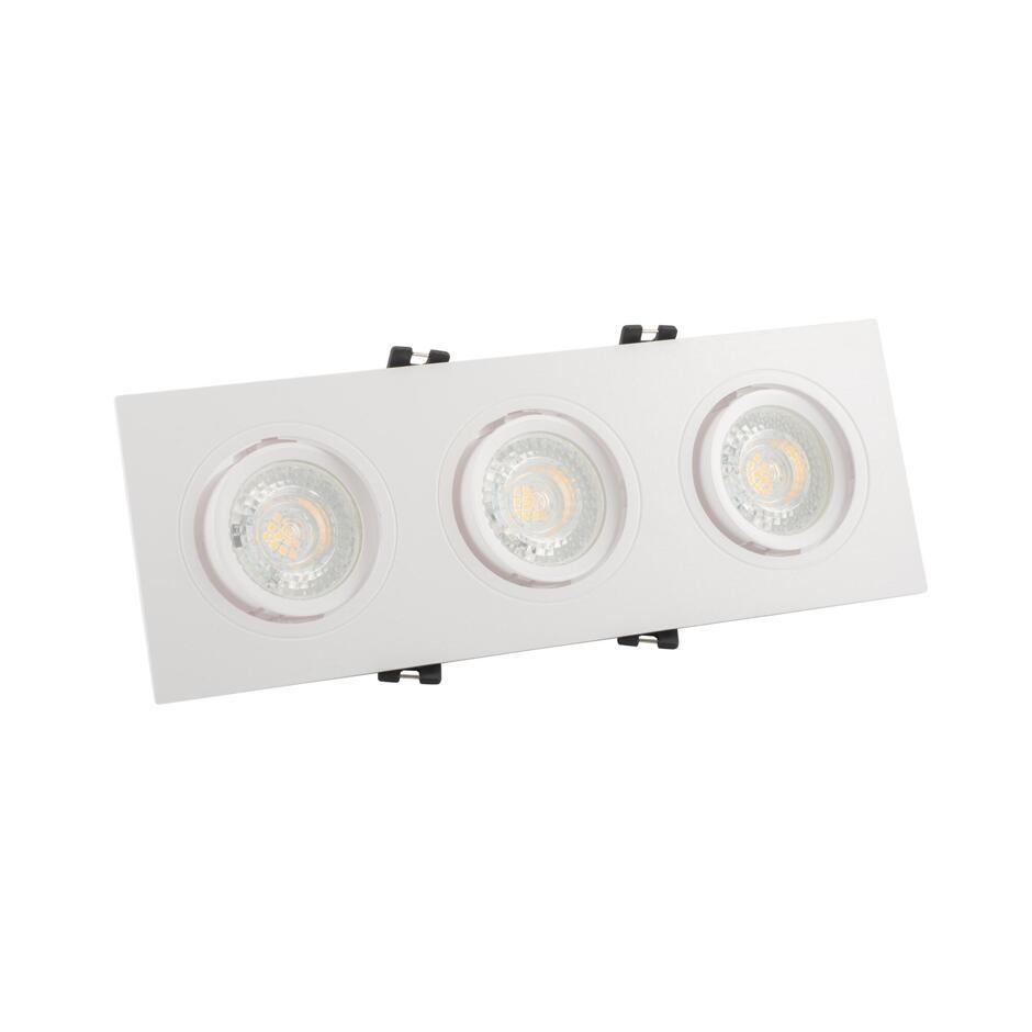 DK3023-WH Встраиваемый светильник, IP 20, 10 Вт, GU5.3, LED, белый, пластик