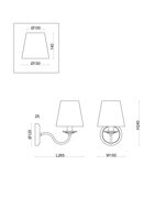 Настенный светильник (бра) Freya FR2027WL-01N