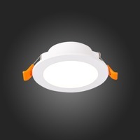 ST212.508.05 Св-к встр. Белый LED 1*5W 3000K/4000K/6000K 375Lm Ra80 110° IP20 D92xH30 220-240V Встраиваемые светильники